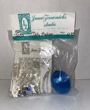 VINTAGE JUNE ZIMONICK STUDIO "DOLLY MADISON" 223E beaded ornament kit NOS 
