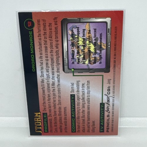 1995 Fleer Ultra X-MEN Chromium Storm #12 Marvel #b1 - Picture 2 of 2