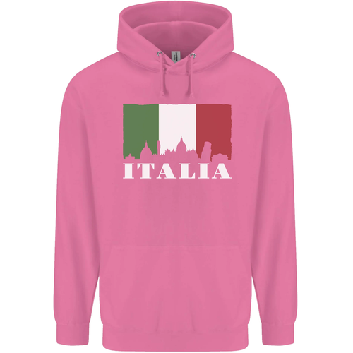 Italy Skyline Italian Flag Childrens Kids Hoodie - Picture 69 of 83