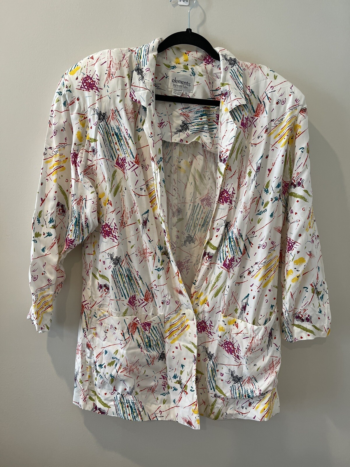 Elements Geometric Lightweight Blazer - Oversized… - image 1