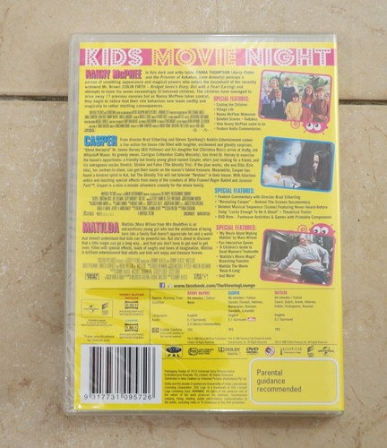 Nanny McPhee / Casper / Matilda (DVD, 2012) Kids 3 Movie Set New Sealed - Picture 2 of 2