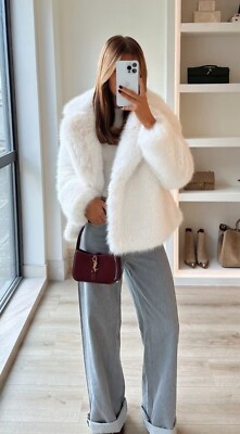 ZARA FAUX FUR JACKET ZW COLLECTION ECRU NEW FW24/25 SIZES ZARA FAUX FUR JACKET ZW COLLECTION ECRU NEW FW24/25 SIZES