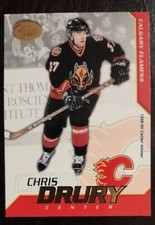 2002 - 2003 Pacific Chris Drury Calder Hockey Flames #7 Hockey Card