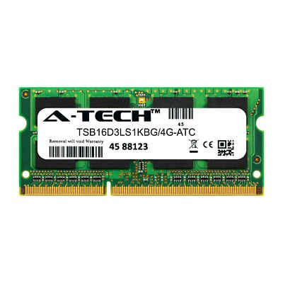 4GB DDR3 PC3-12800 SODIMM (Replacement for Kingston TSB16D3LS1KBG/4G) Memory RAM