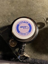 Seattle Seahawks retractable badge holder
