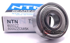 NTN 6000 ZZ CM/5K DEEP GROOVE BALL BEARING, METAL SHIELDED 10x26x8 mm