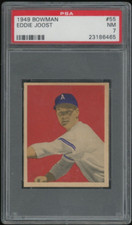 1949 Bowman Baseball Eddie Joost ATHLETICS #55 PSA 7 NM