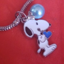 New SNOOPY CHARM 4 EUROPEAN BRACELETS CHARM LOT JZ1522 no BRACELET