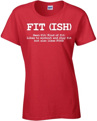 Fitish - Ajuste (ish) Semi-ajuste tipo de ajuste a alguien le gusta la comida damas Camiseta 086 - Imagen 49 de 49