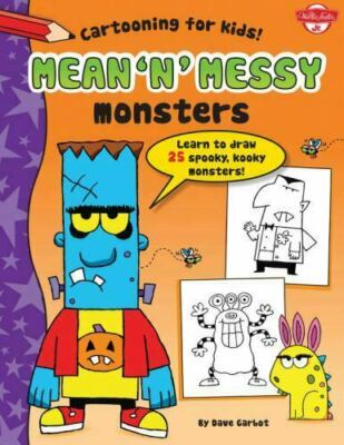 Learn To Draw Cartoon Monsters For Kids Paperback Fun Creative Educational Book