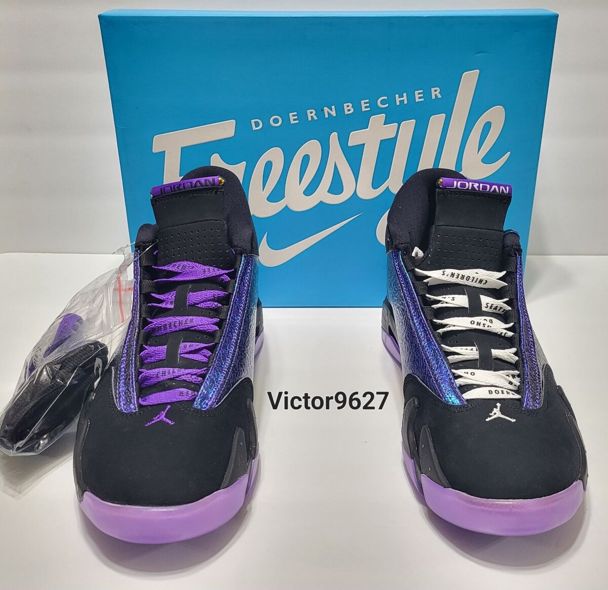 Nike Air Jordan 14 Retro DB Doernbecher 2019 Court Purple Nike Air Jordan 14 Retro DB Doernbecher 2019 Court Purple