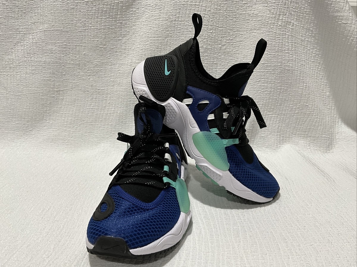 Nike Huarache Edge Unisex Shoe Size Black/Blue/Green Running Sneakers  New