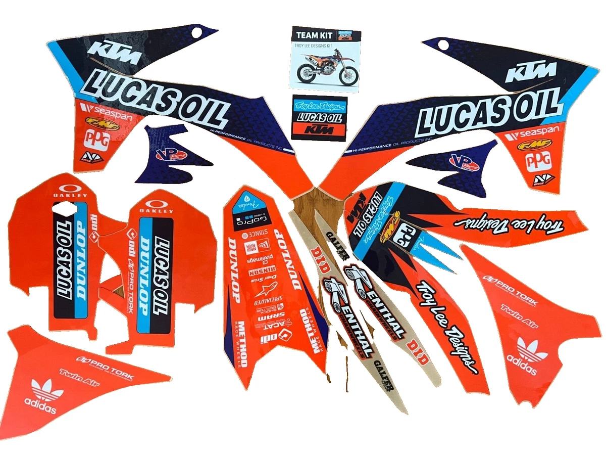 TEAM LUCAS OIL TROY LEE DESIGNS KTM GRAPHICS KIT 2011 2012 SX