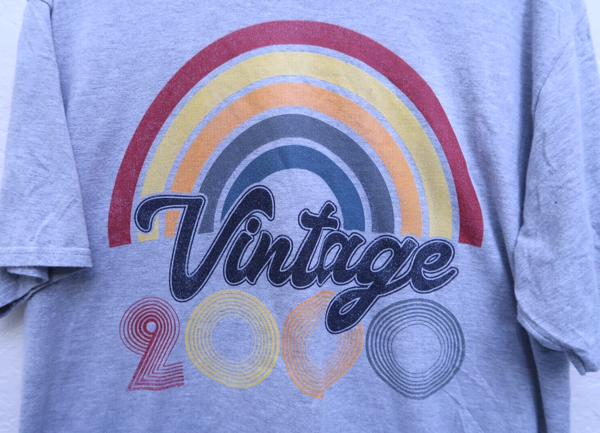Vintage 2000 T-Shirt Port and Company Vintage Retro 2000's Vintage 2000 T-Shirt Port and Company Vintage Retro 2000's
