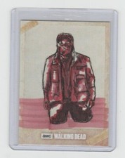 WALKING DEAD ROAD TO ALEXANDRIA WALKER SKETCH CARD BY ARTIST BRANDON BLEVINS 1/1