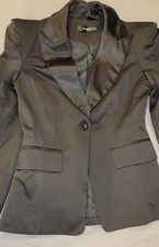 Power Shoulder Women's Lapel Jacket Blazer Coat Slim Fit Casual Fashion USA