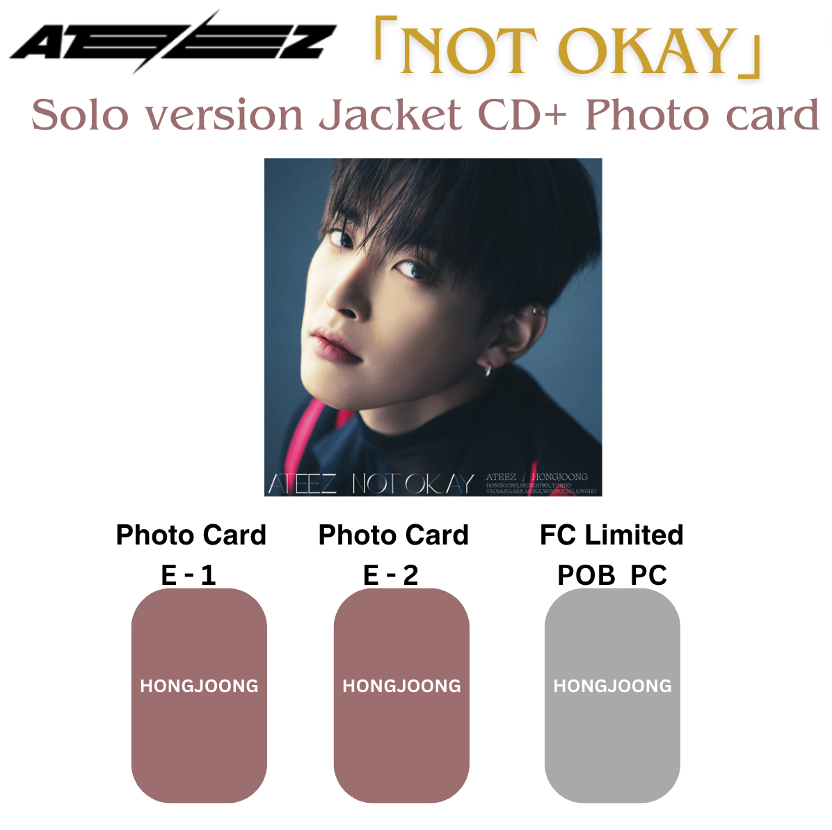 ATEEZ HONGJOONG JAPAN 3RD SINGLE