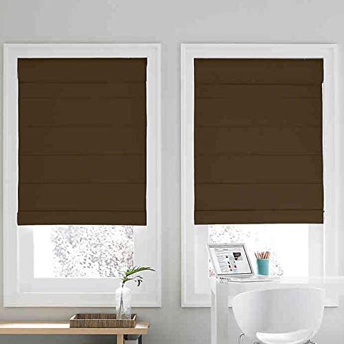 Real Simple Cordless Roman Cellular Shade 31" x 72" Shade In Chocolate  NEW