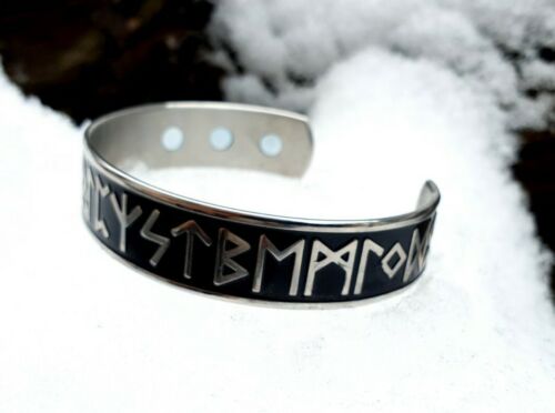 Armreif Viking Rune Wikinger Armspange Armband Magnet Runen K19.15 Mittelalter - Bild 2 von 8