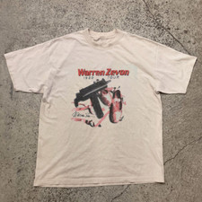 Warren Zevon 1980 Tour Signature Unisex T Shirt Full Size S-5XL