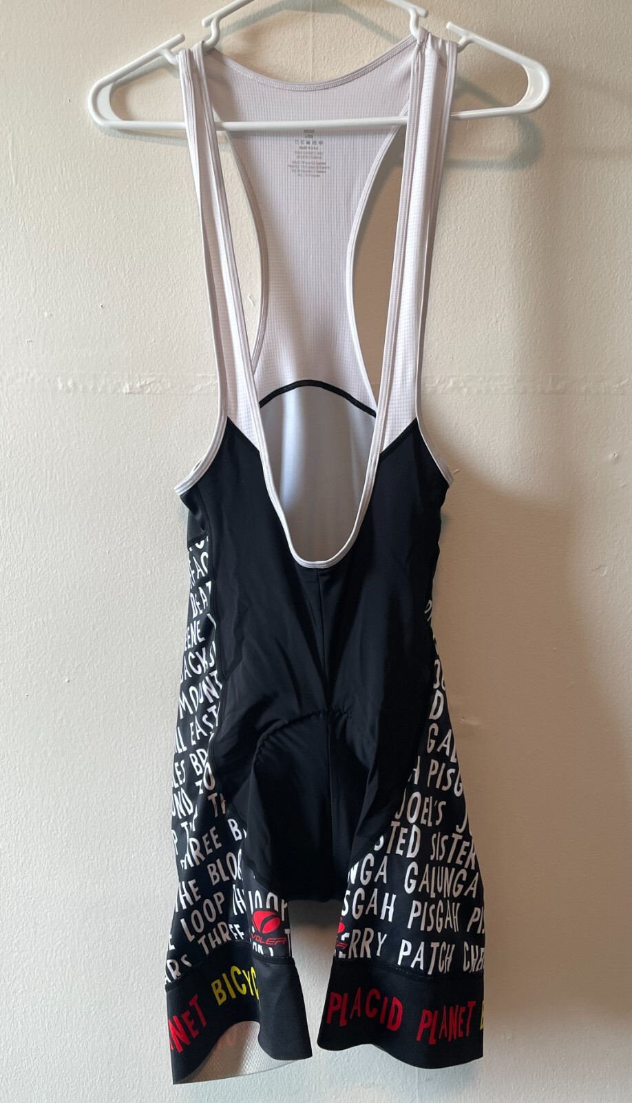 Voler Cycling Bib Shorts Men's Large Black All Over Print Club FIt eBay