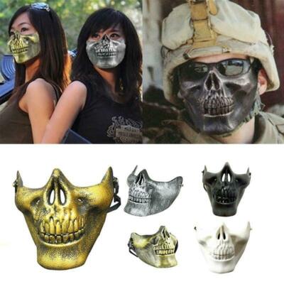 Neuheit Halb Totenkopf Maske Halloween Skelett Kiefer Gesicht Schutz Kostüm