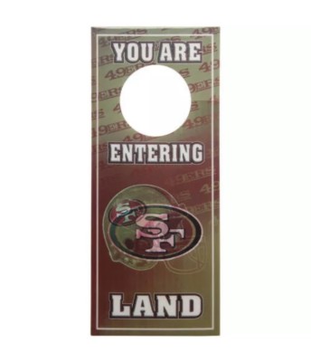 San Francisco 49ers Ultra Depth 3D Door Hanger Enter Sign NIP