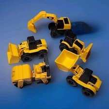 Cat Caterpillar Construction Mini Machine Pay Loaders Track Steamroller 5-pack