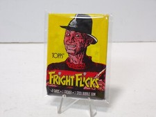 Freddy Krueger TOPPS Fright Flicks 1984 Bubble Gum Wax Pack SEALED 091624WT-B