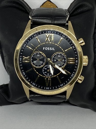 Fossil Flynn BQ1776 Men's Black Leather 