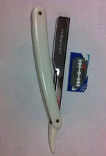 Disposable Blade Straight Razor W/ Heavy Duty Steel (5 FREE BLADES) MAGNUM
