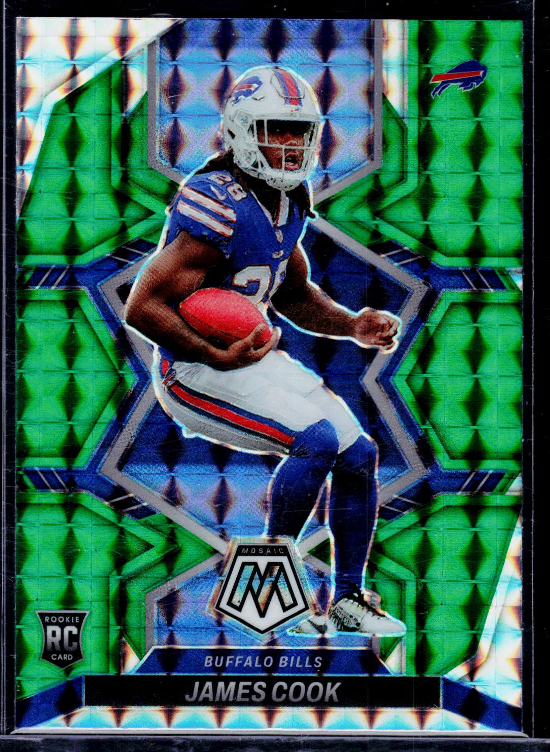 2022 Panini Mosaic #309 James Cook Mosaic Green