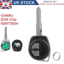 433MHz Remote Key Fob 2 Buttons ID46 Chip For Suzuki Grand Vitara Swift KBRTS004