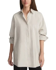 Lafayette 148 New York Boyfriend Oversized Shirt Women's