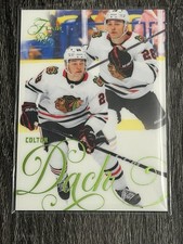 2025-26 Upper Deck Flair Colton Dach #152 Forecheck /349 Chicago Blackhawks RC