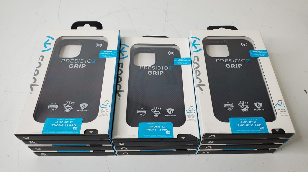 New/OpenBox Lot of 11 Speck Presidio Grip iphone 12 12 Pro Black Case