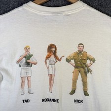 Vintage Nissan Shirt Mens Large White 90s Car Brand Promo Dolls Barbie Desantis