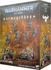 Armageddon Battalion Orks Speedwaaagh Box Set for Warhammer 40,000, 8 Miniatures