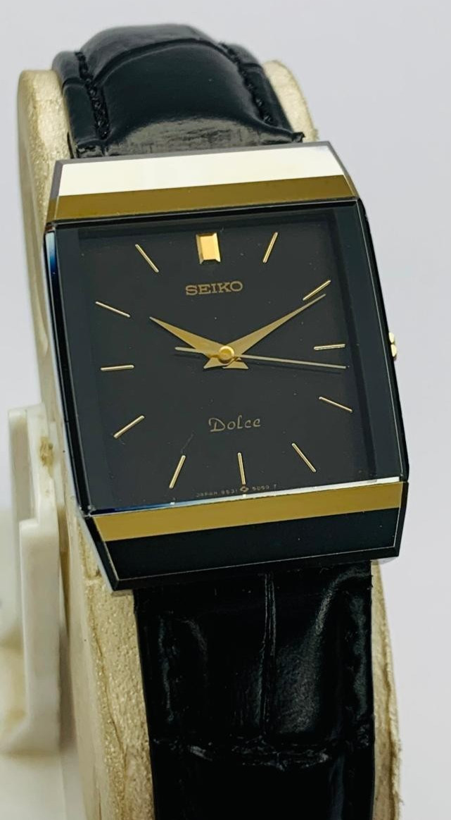 Vintage Dail Black 9531-5060 Quartz Dolce Watch Men's Seiko - VintageWatches.PK Vintage Dail Black 9531-5060 Quartz Dolce Watch Men's Seiko - vintagewatches.pk