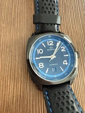 Marvin Cushion Watch M119 -23 A-Team Malton Automatic Date Black PVD Mens Swiss