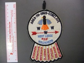 Boy Scout OA Area 7 H 1969 Conclave Waukheon Lodge 6382PP