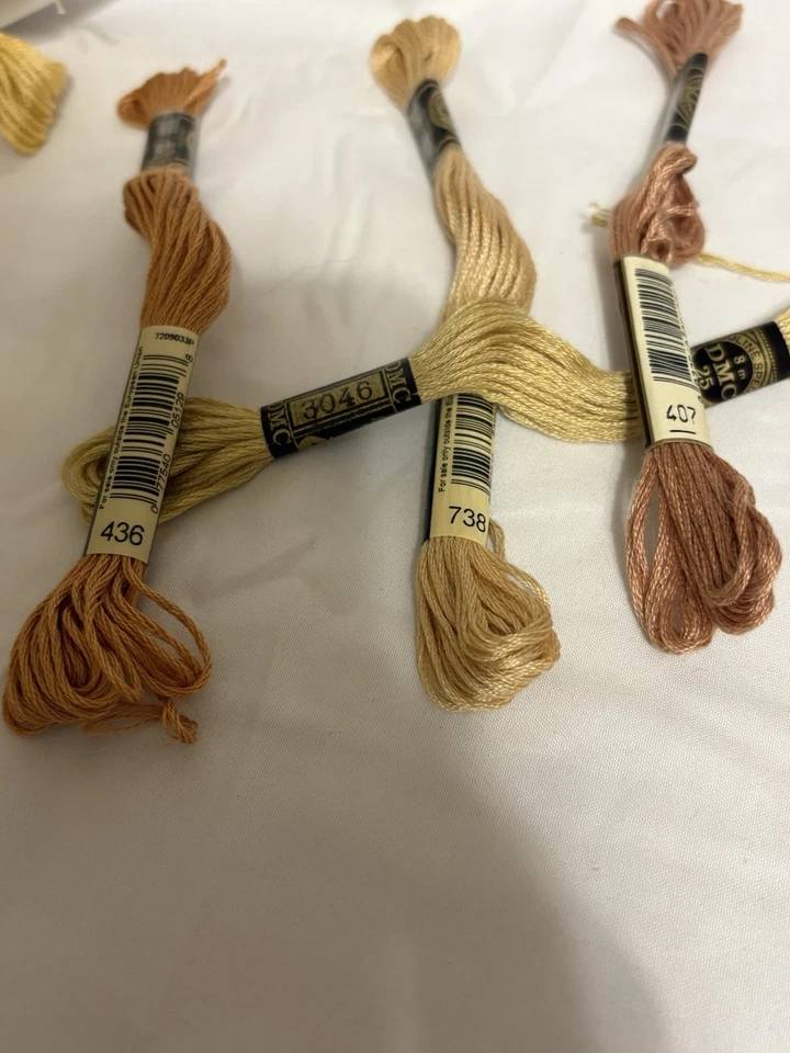 DMC Skeins Embroidery Lot Of 12 Yellows/gold - Image 2 of 4