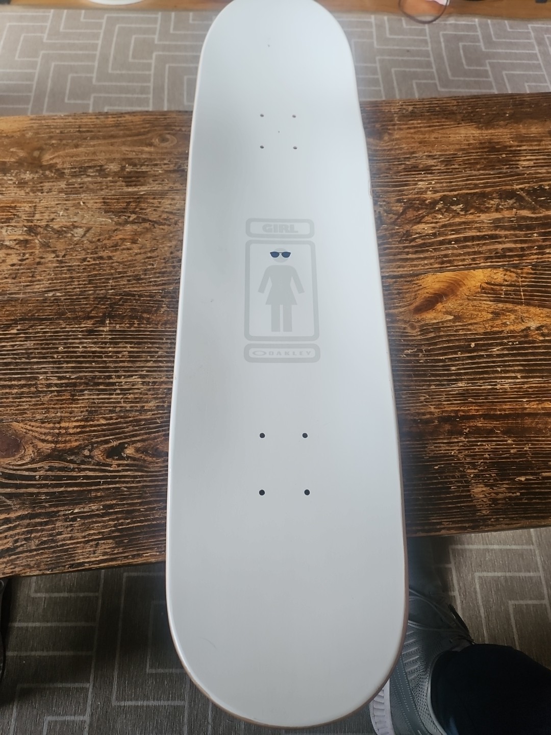 NEW! Oakley Girl Malto Skateboard Deck | White
