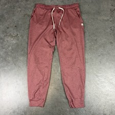 Vuori Jogger Pants Womens Small Pink Stretch Logo Athleisure Preowned
