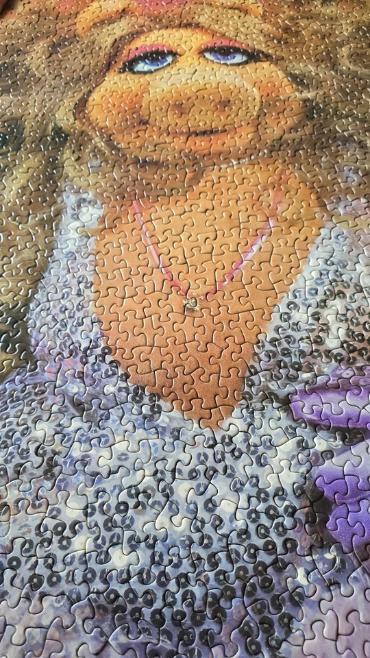 Vintage Miss Piggy Puzzle Springbok Americas Heartthrob 1000 Pieces The Muppets - Image 4 of 4