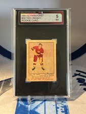 1951-52 Parkhurst Ted Lindsay ROOKIE CARD Parkhurst Hockey #56 Detroit Red Wings