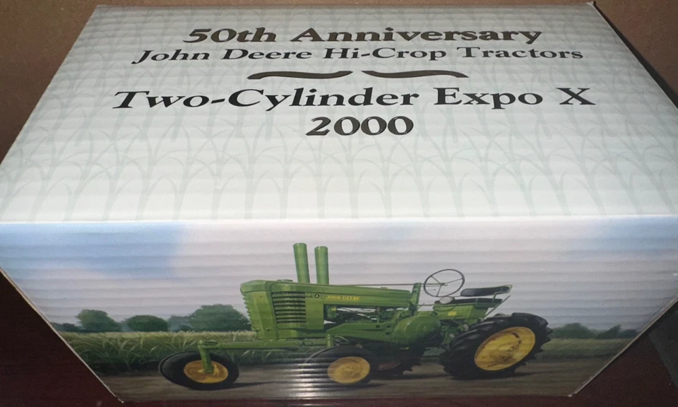Tractor de alta cosecha Ertl John Deere 1/16 modelo A de dos cilindros Expo X #16038A #52 Foto 2 de 2