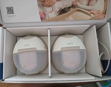 eufy E20 Double Electric Hands-Free Wearable Breast Pump, Battery, White 5oz