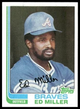 1982 Topps #451 Ed Miller Atlanta Braves