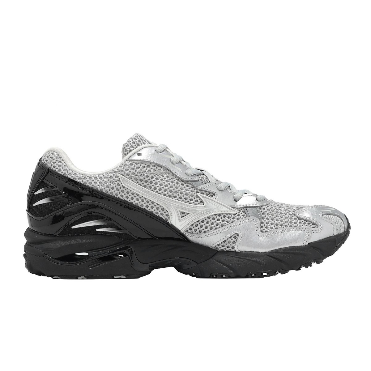 Mizuno Wave Rider 10 Silver Black Men Unisex Casual Shoes Sneakers